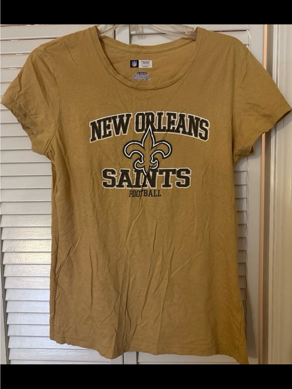 New Orleans Saints Gold Fan Tee